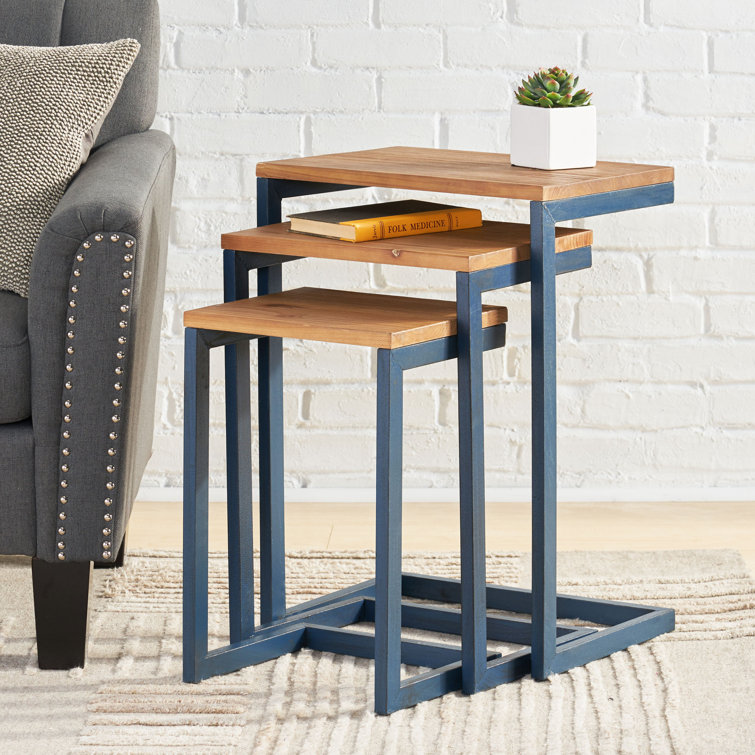Latitude Run® Leblanc Solid Wood C Table Nesting Tables & Reviews